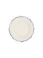 DINNER PLATE MARINE BLUE SCALOPPED