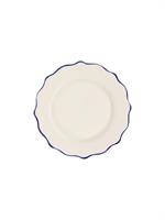 DINNER PLATE MARINE BLUE SCALOPPED