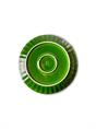 DINNER PLATE THE EMERALDS CERAMIC RIBBED GREEN SET OF 2