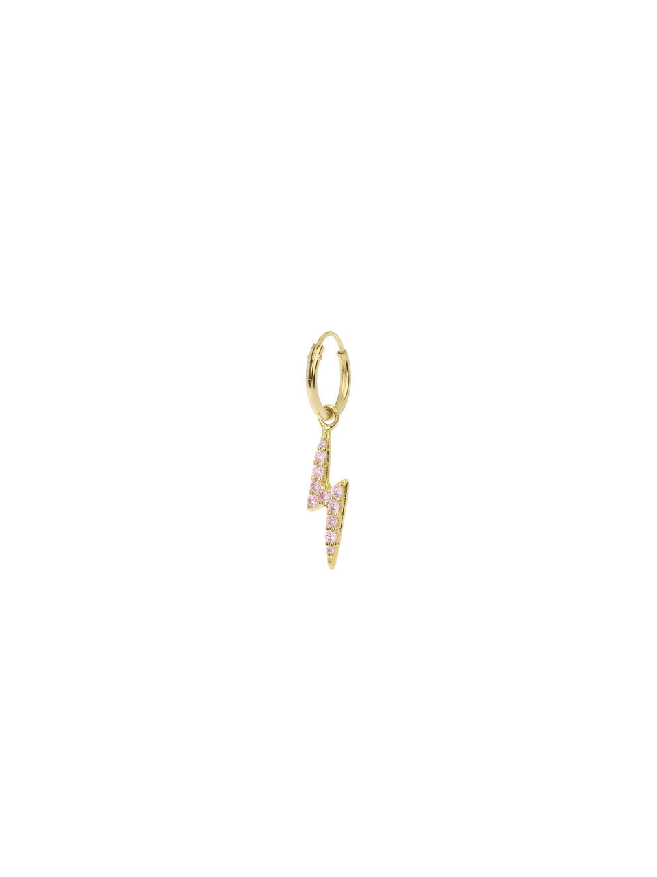EARRING SINGLE ELECTRIC LOVE RING GOLD PLATED