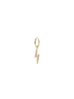 EARRING SINGLE ELECTRIC LOVE RING GOLD PLATED