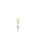 EARRING SINGLE ELECTRIC LOVE RING GOLD PLATED
