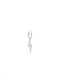 EARRING SINGLE ELECTRIC LOVE RING SILVER