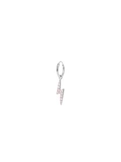 EARRING SINGLE ELECTRIC LOVE RING SILVER