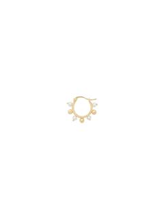EARRING SINGLE PURITY RING SILVER GOLDPLATED