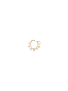 EARRING SINGLE PURITY RING SILVER GOLDPLATED