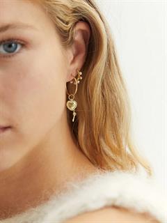 EARRING SINGLE PURITY RING SILVER GOLDPLATED