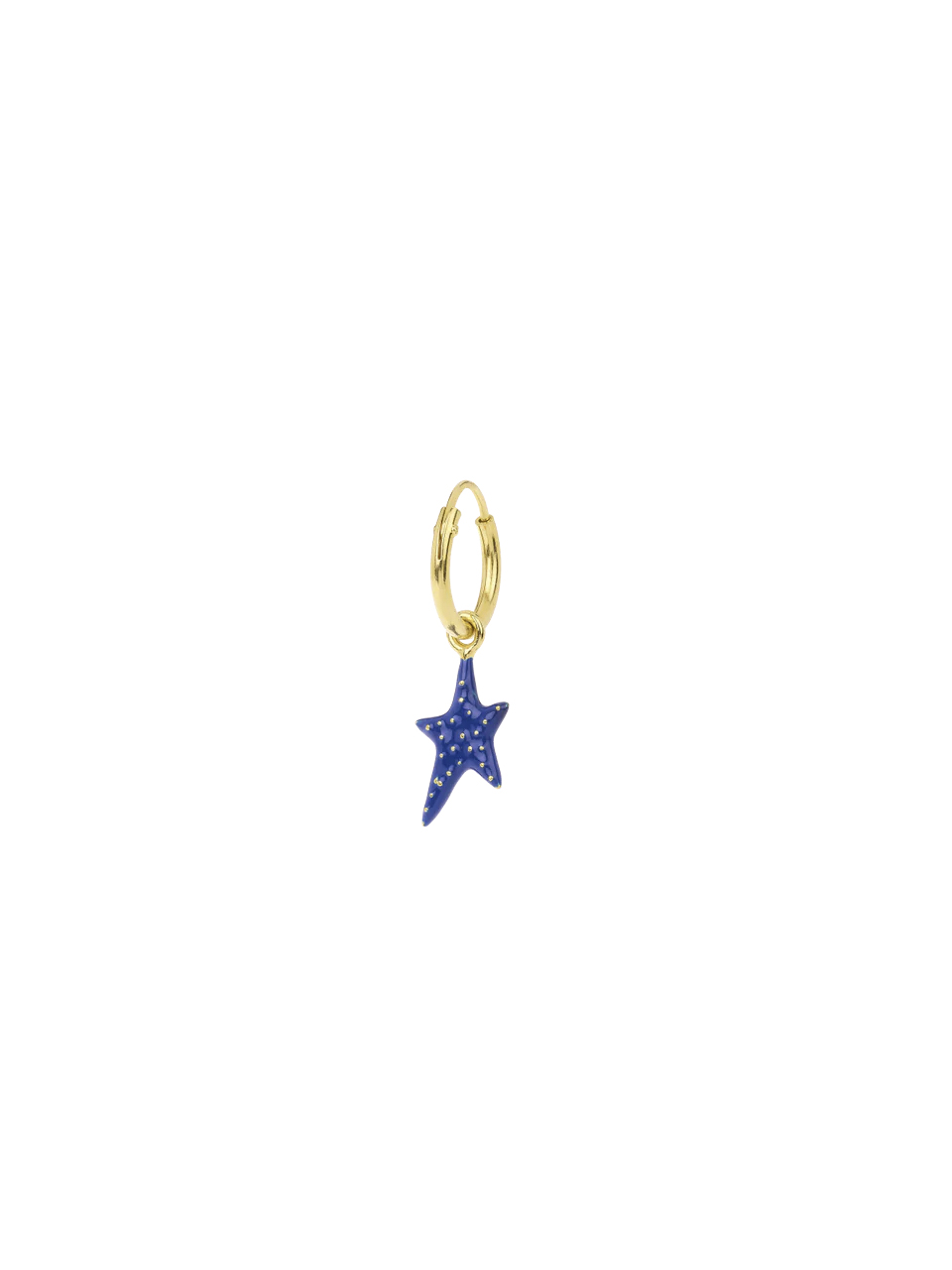 EARRING SINGLE SALLY RING GOLD PLATED