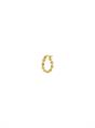 EARRING SINGLE STARS ALIGN HOOP GOLD PLATED