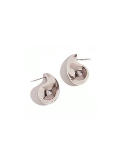 EARRINGS BIEBER DROPS SILVER 24MM