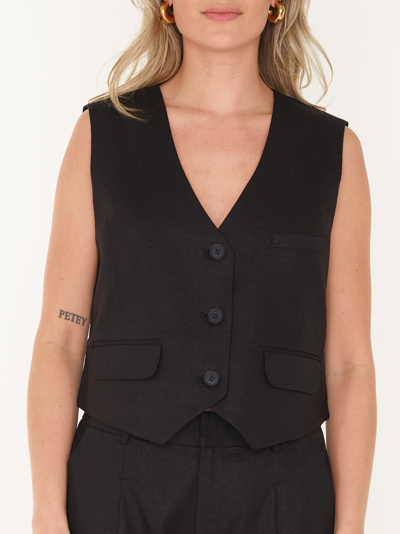 GILET ELARAHGZ LINEN