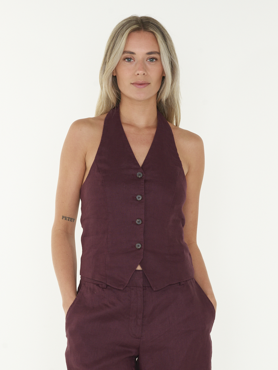 GILET MSCHNAIRA CLARITTA HALTERNECK