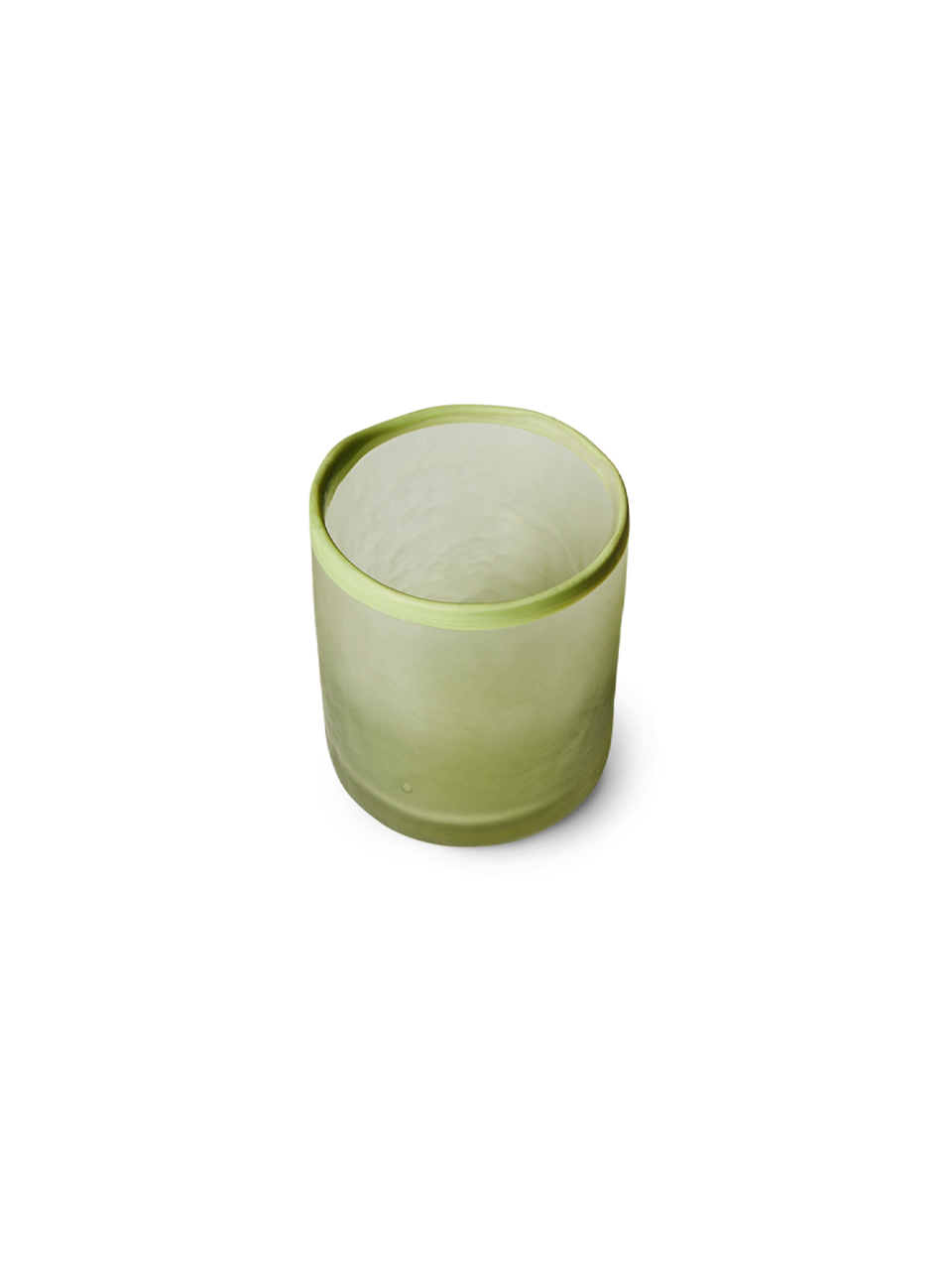 HOLDER GLASS OLIVE TEA LIGHT