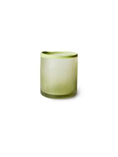 HOLDER GLASS OLIVE TEA LIGHT