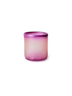 HOLDER GLASS PURPLE TEA LIGHT