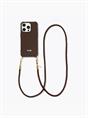 IPHONE CASE DARK BROWN