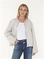 JACK CROPPED GATHERED BOMBER
