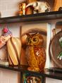 JAR CERAMIC OWL ROASTED