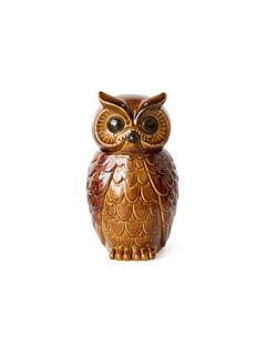 JAR CERAMIC OWL ROASTED