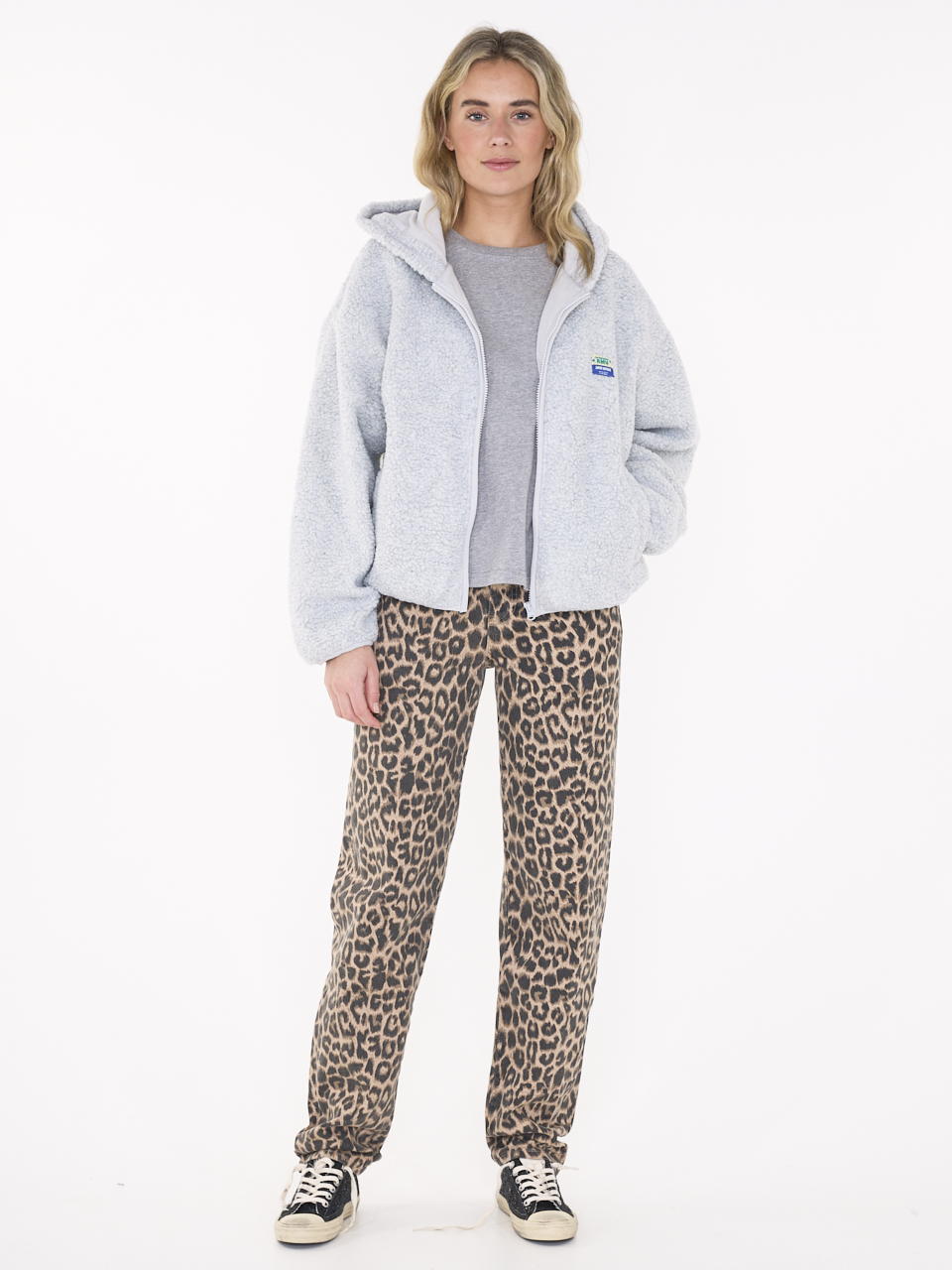JEANS BARREL FIT LEOPARD