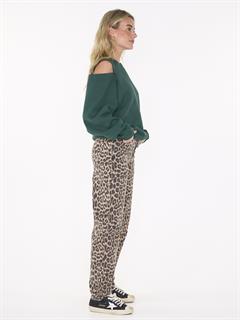 JEANS BARREL FIT LEOPARD