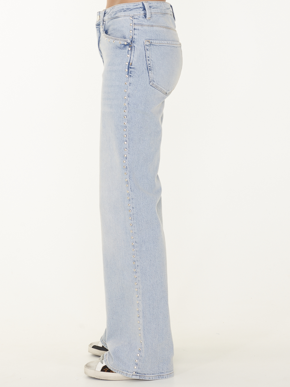 JEANS BELLA STUDDED WIDE LEG