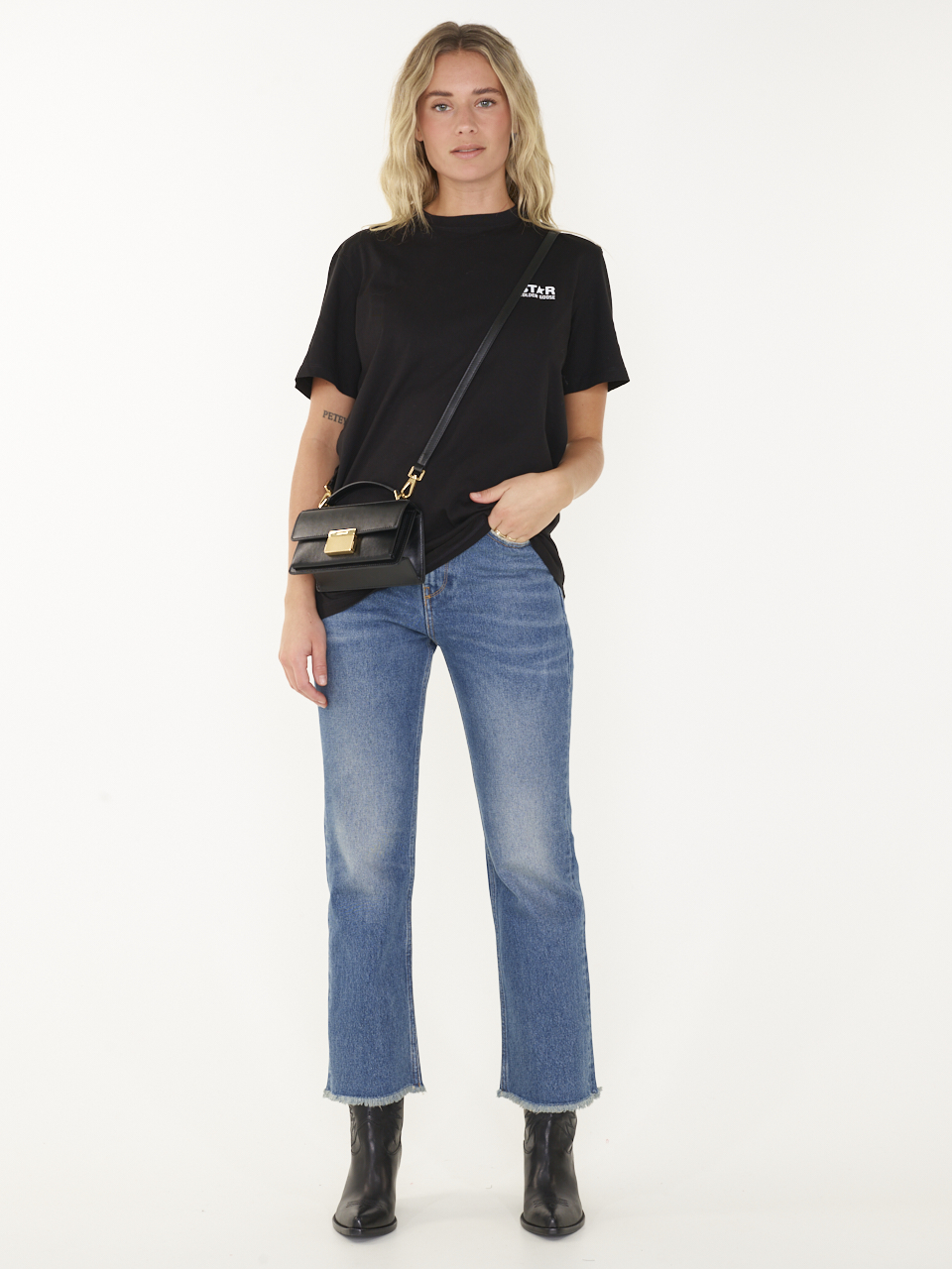 JEANS GOLDEN W'S CROPPED FLARE
