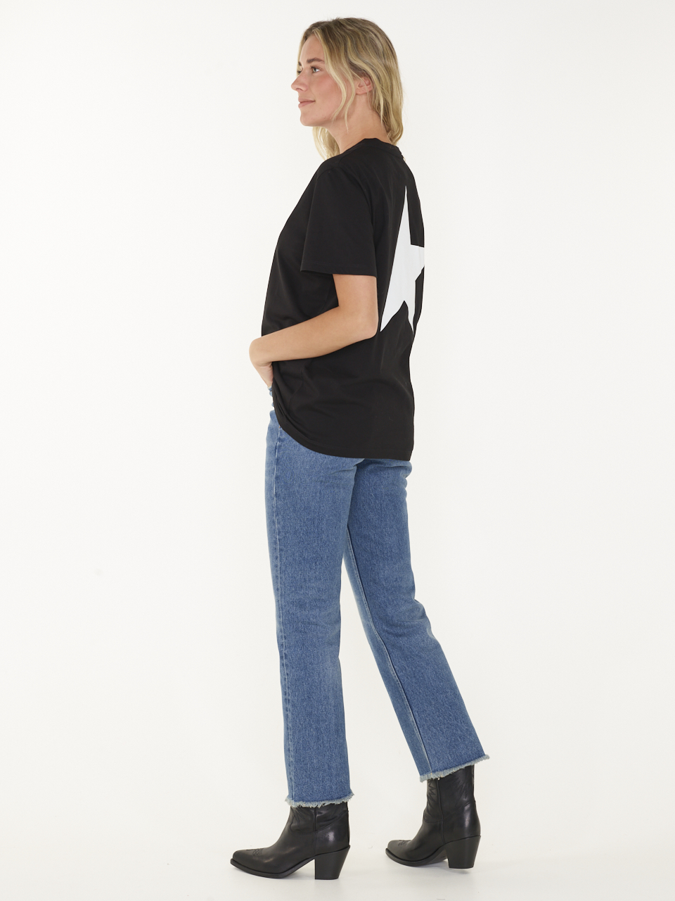 JEANS GOLDEN W'S CROPPED FLARE