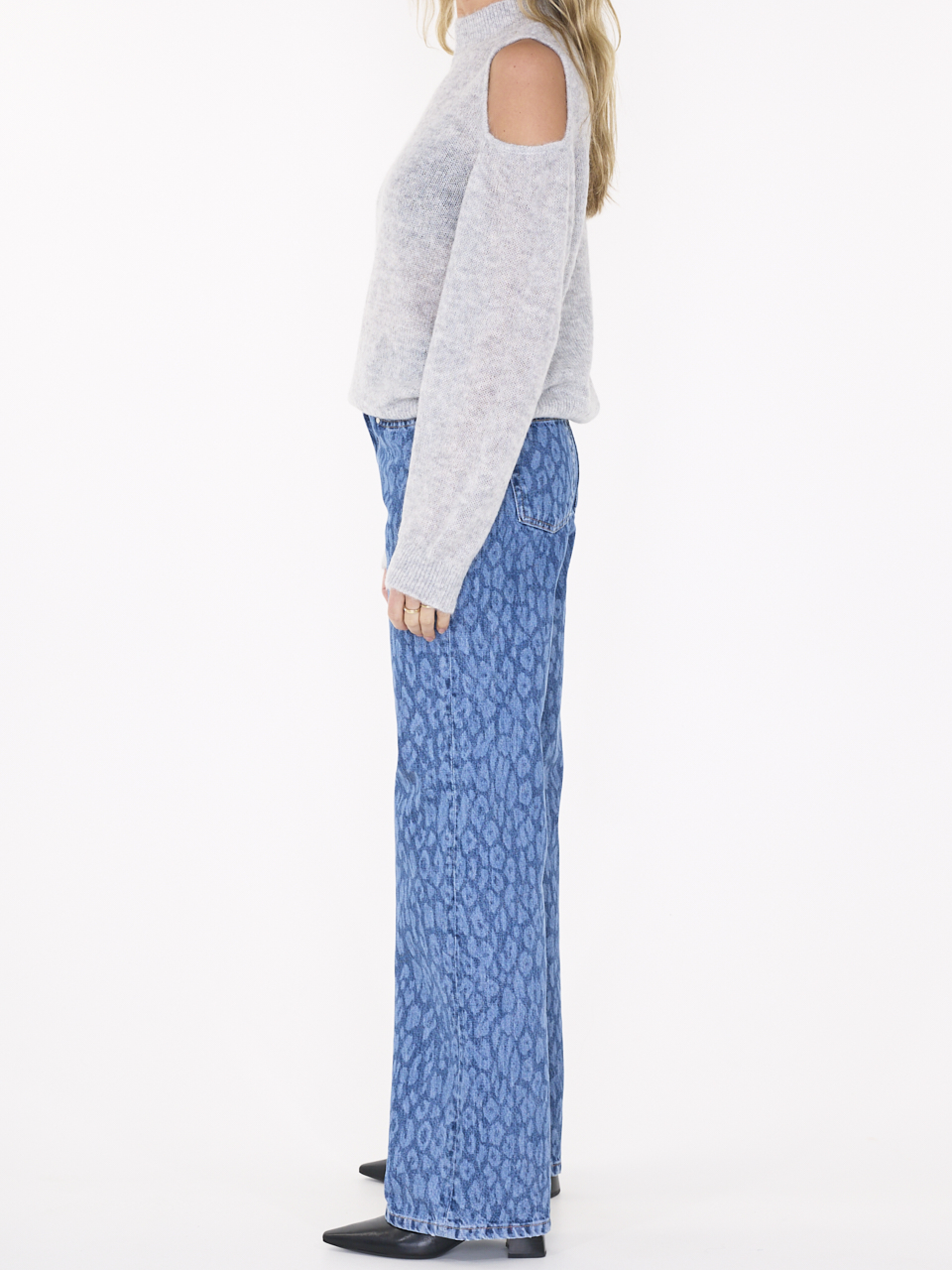 JEANS NUIT LEOPARD WIDE LEG