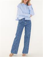 JEANS NUIT LEOPARD WIDE LEG