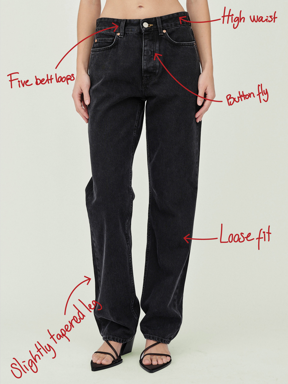 JEANS PEARL DARK GREY 2