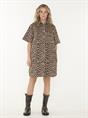 JURK SHORT SLEEVE LEOPARD DENIM
