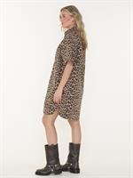 JURK SHORT SLEEVE LEOPARD DENIM