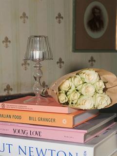 LANTERN DOLLY CANDLE CLEAR 18.5CM