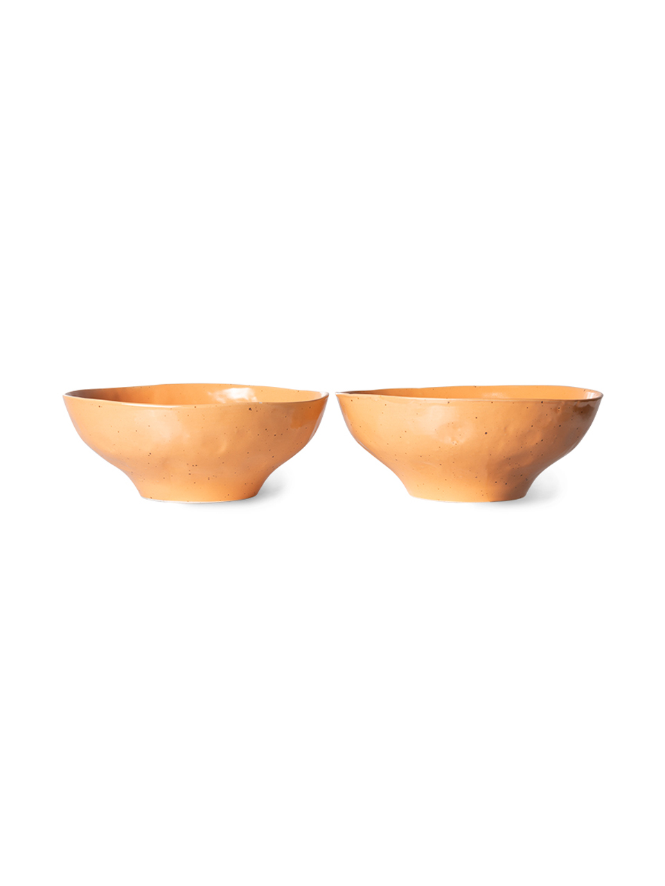 LARGE BOWL BOLD&BASIC CERAMICS ORANGE SET OF 2