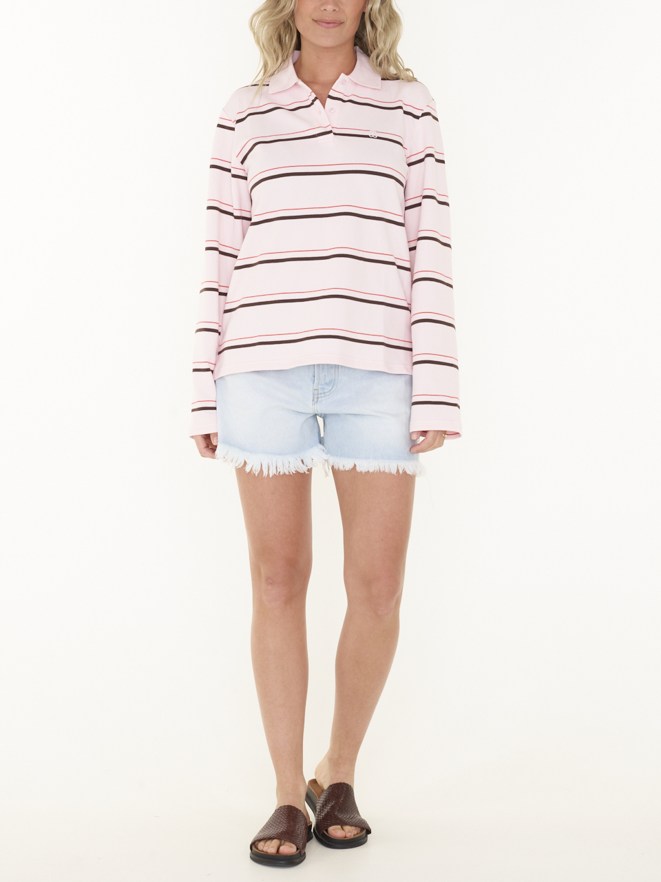 LONGSLEEVE LOVELLA STRIPED POLO