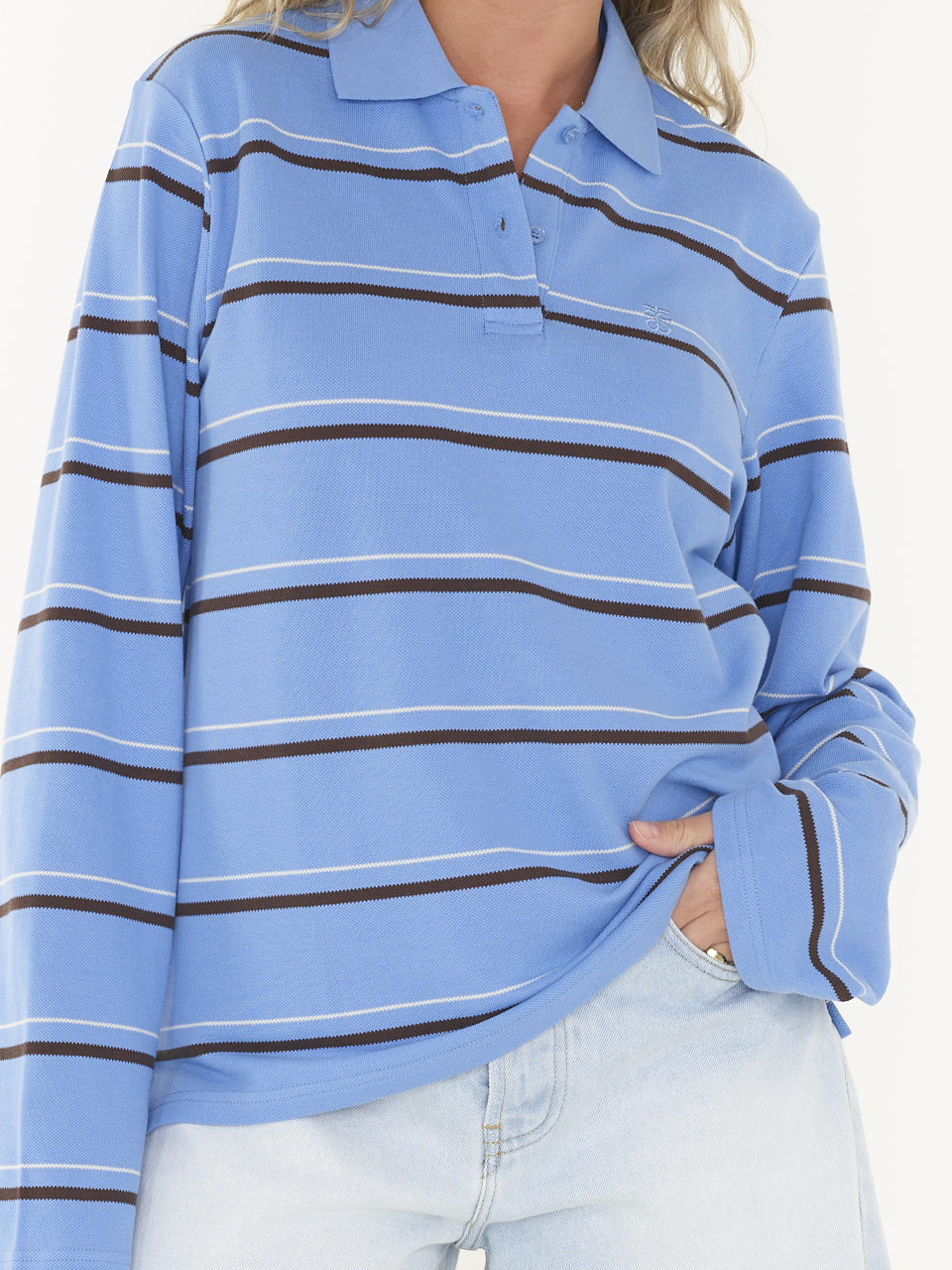 LONGSLEEVE LOVELLA STRIPED POLO