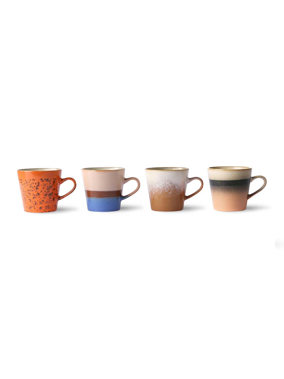 MUGS 70'CERAMICS AMERICANO SET OF 4