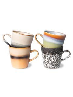 MUGS 70S CERAMICS AMERICANO SET OF 4
