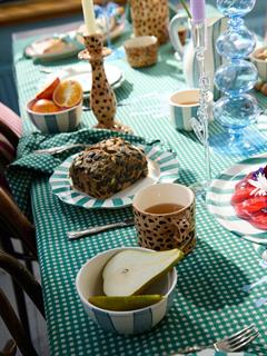 MUGS LEOPARD BROWN SET OF 2