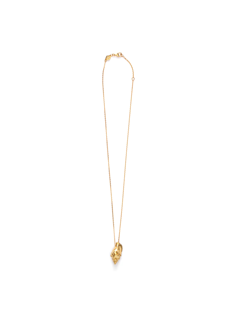 NECKLACE FLOATING SHELL GOLD