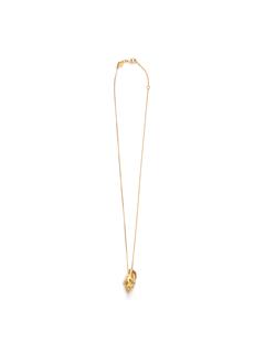 NECKLACE FLOATING SHELL GOLD