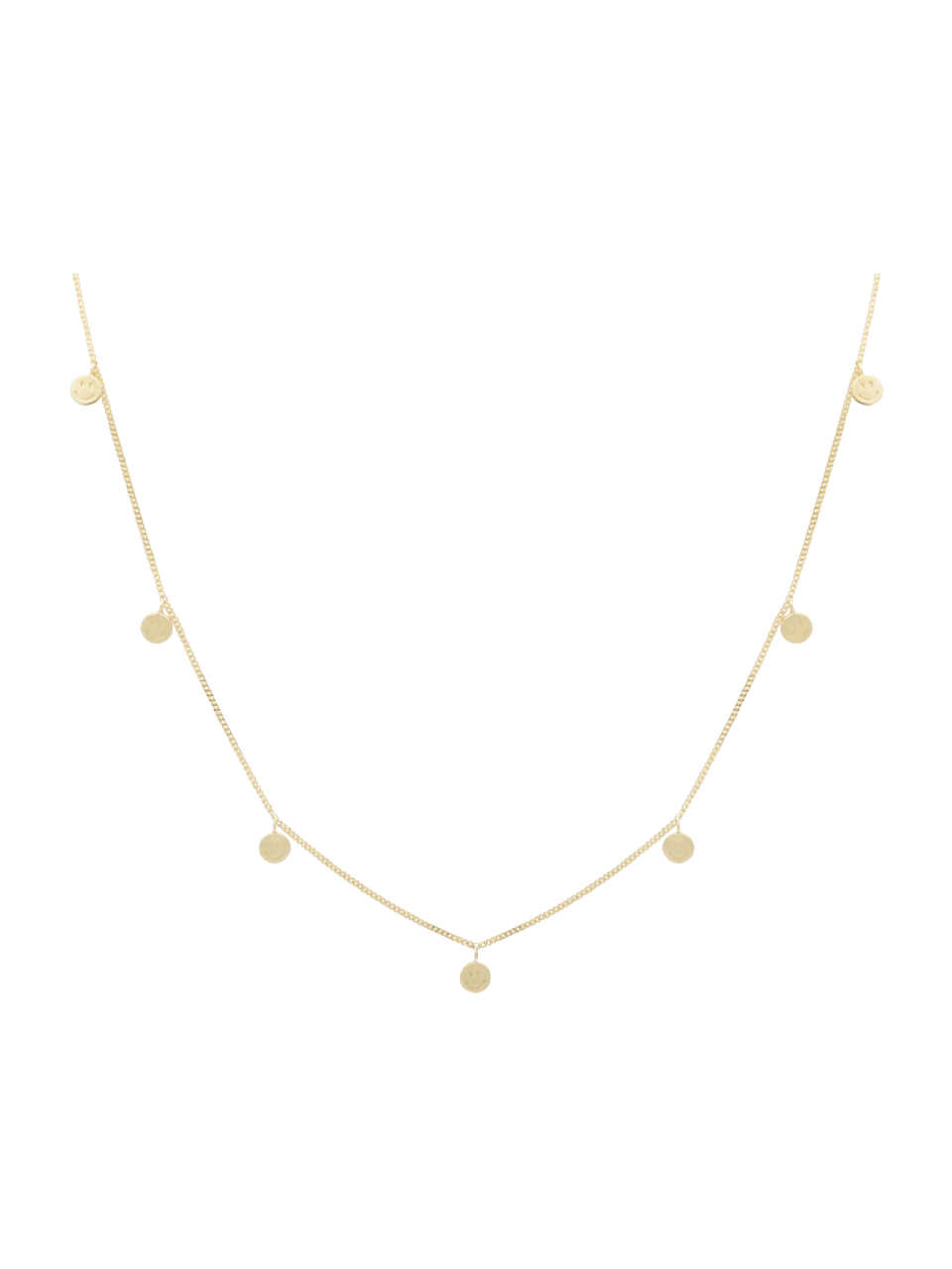NECKLACE HAPPY SMILE GOLD PLATED