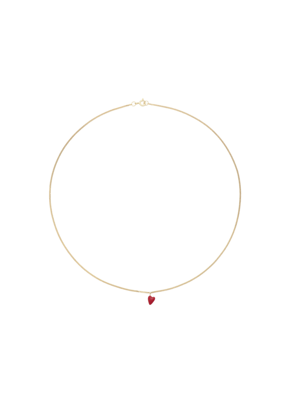 NECKLACE HEART BEAT GOLD PLATED