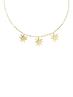 NECKLACE STARS ALIGNED GOLD PLATED