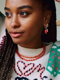 NECKLACE TOMMY WILD CORAL 44CM