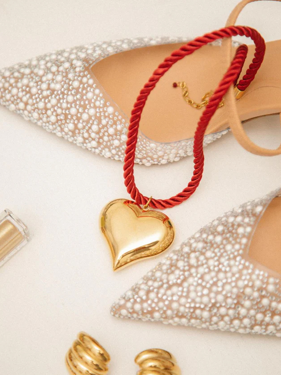 NECKLACE TWIST OF LOVE RED