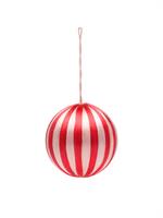 ORNAMENT BIG CORDED FUCHSIA AND PINK STRIPE
