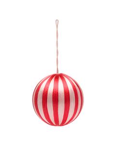 ORNAMENT BIG CORDED FUCHSIA AND PINK STRIPE