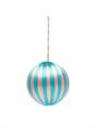 ORNAMENT BIG CORDED TURQUOISE AND PINK